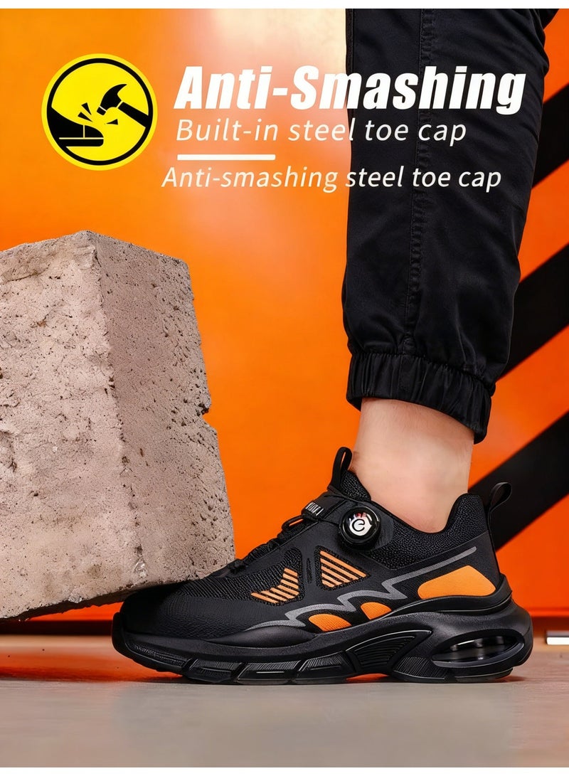 Sky View Safety Shoes for Men Women, Wide Work Shoes with Durable Soft Sole, Slip-Resistant Comfortable Sneakers for Industrial Construction - Image 3